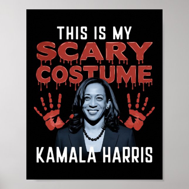 Affiche Costume d'Halloween Kamala Harris Funny - 47th Pre (Devant)