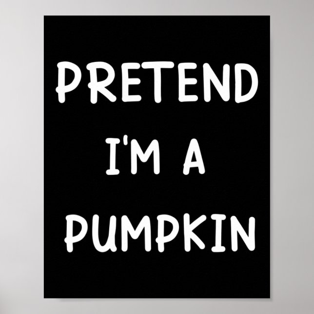 Affiche Costume d'Halloween Lazy Faire semblant d'être un  (Devant)