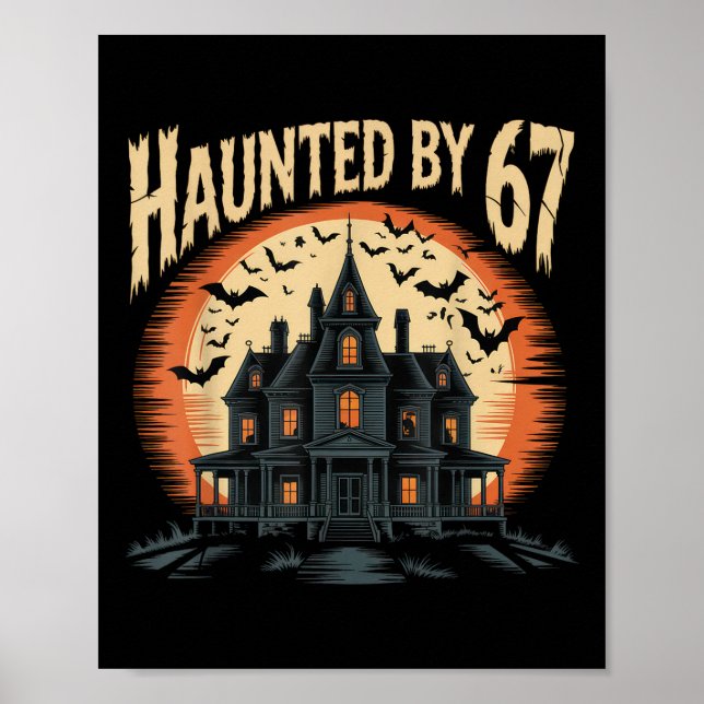 Affiche Costume d'Halloween mème hanté 67 _1  (Devant)