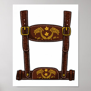 Affiche Costume d'Halloween - Mens Lederhosen