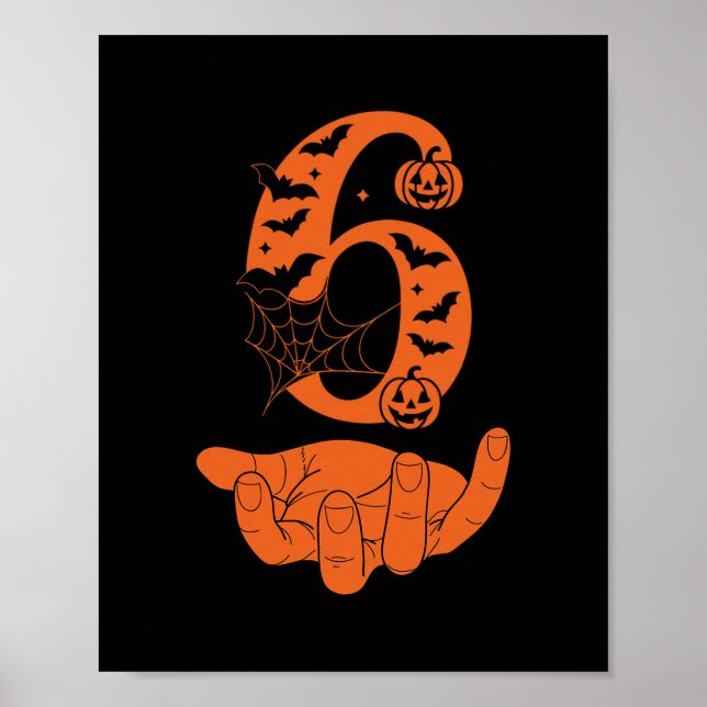 Affiche Costume d'Halloween Number 6 correspondant au mème (Devant)