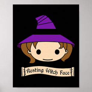 Affiche Costume d'Halloween pour la Sorcière de repos