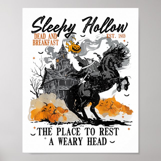 Affiche Costume d'Halloween Sleepy Hollow sans tête (Devant)