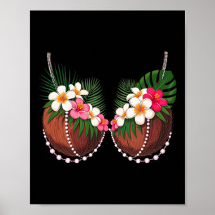 Affiche Costume d'Halloween Soutien-gorge de noix de coco