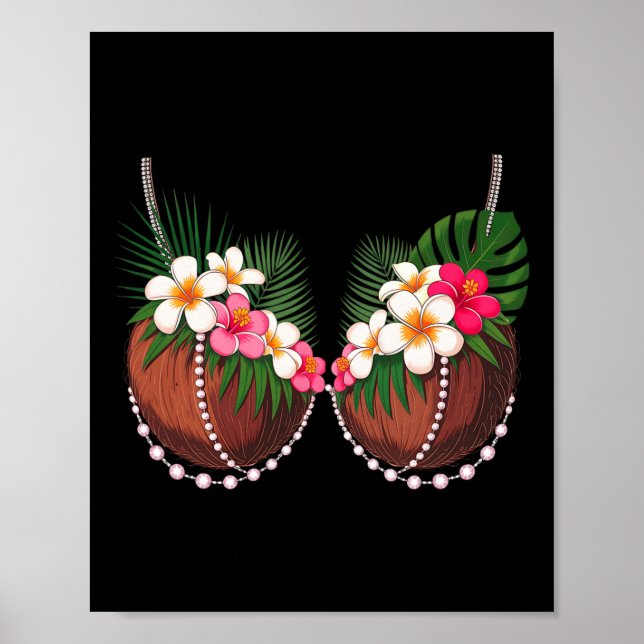 Affiche Costume d'Halloween Soutien-gorge de noix de coco  (Devant)