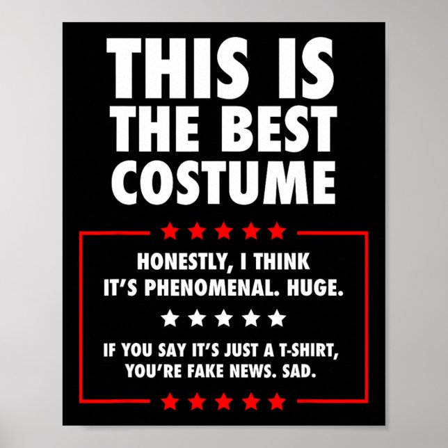 Affiche Costume d'Halloween Trump (Devant)