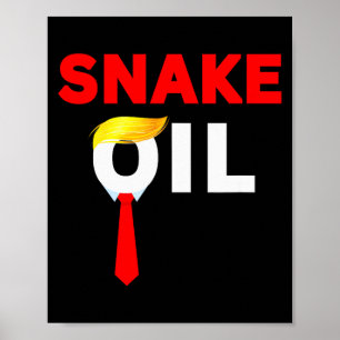 Affiche Costume drôle anti-Trump huile de serpent Hallowee