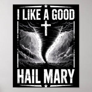 Affiche Costume drôle de chasseur d'orage Jésus Foi