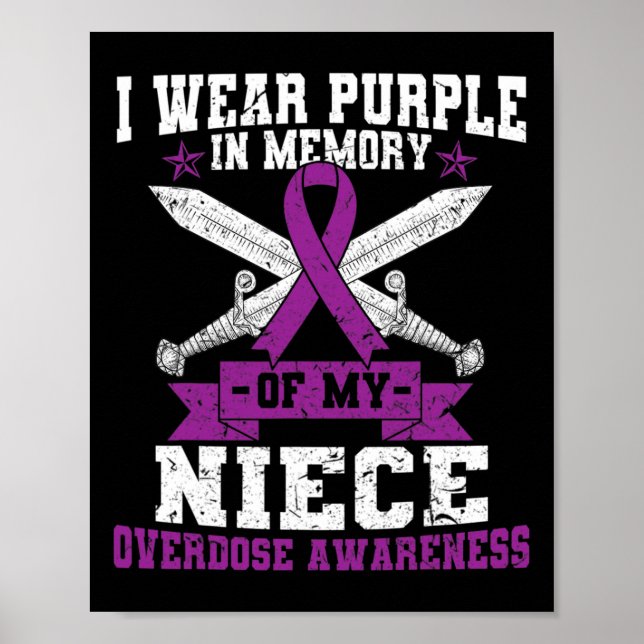 Affiche Costume du mois de sensibilisation à la surdose de (Devant)