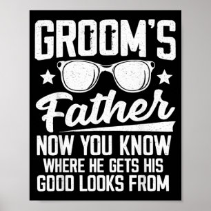 Affiche Costume du Père du Marié Papa Mariage Enterrement
