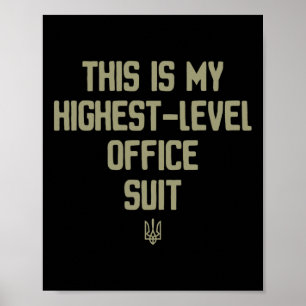 Affiche Costume du président de l'Ukraine C'est mon bureau
