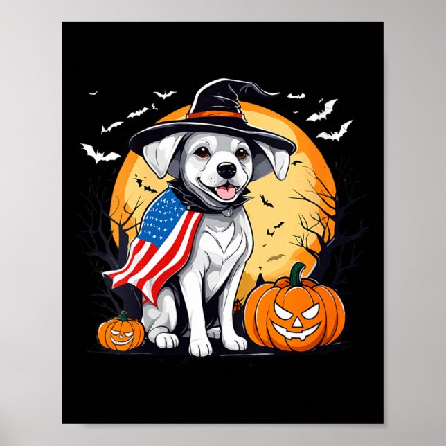 Affiche Costume femme pour Halloween en forme de chiot (Devant)