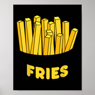 Affiche Costume Fries Français Funny Easy Halloween Cadeau