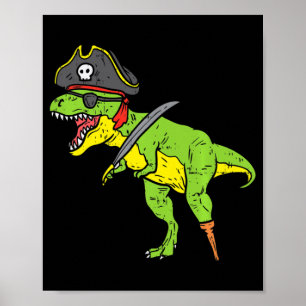 Affiche Costume Fun TRex Pirate Dinosaure Dino Mignon Hall