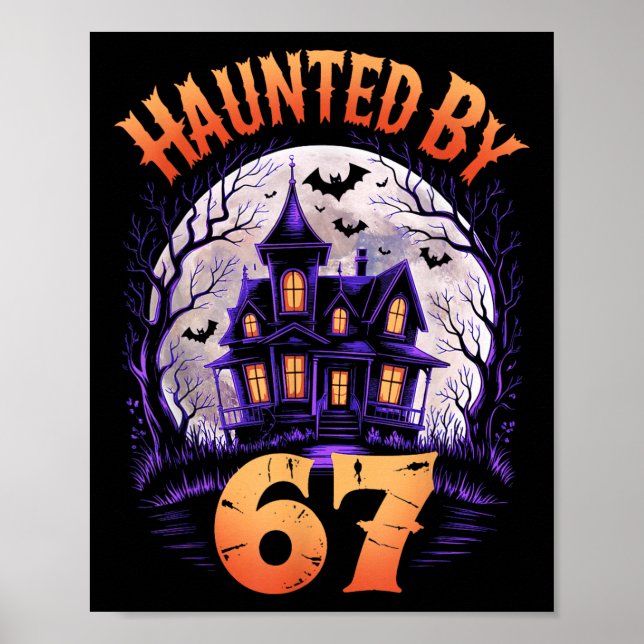 Affiche Costume Halloween 67 Mème Hanté _3  (Devant)