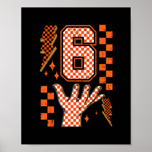 Affiche Costume Halloween à carreaux Number 6 Matching 67