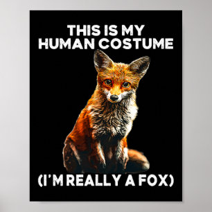 Affiche Costume Halloween Fox - C'Est Mon Costume Humain I