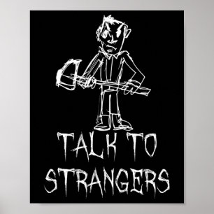 Affiche Costume Halloween Parler Aux Étrangers Dessin De M