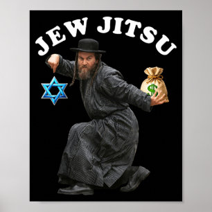 Affiche Costume juif tenue de hanukkah rabbin danse horah