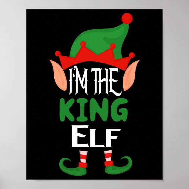Affiche Costume King Elf Funny Matching Family Group Chris (Devant)