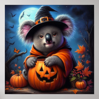 Affiche Costume Koala Halloween