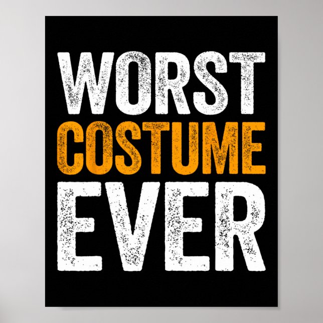 Affiche Costume le plus mauvais jamais Halloween Costume (Devant)