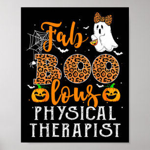 Affiche Costume Léopard Halloween Pour Thérapiste Physique