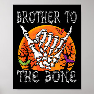 Affiche Costume Lune D'Halloween Frone Skeleton Ha