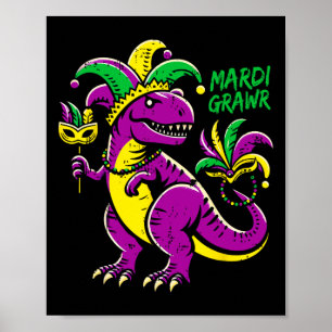Affiche Costume Mardi Grawr Dino T-rex Garçons Enfants Tou