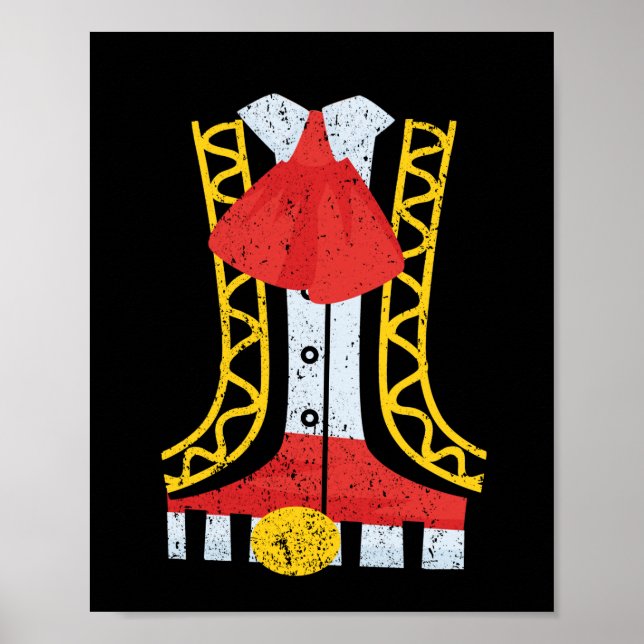 Affiche Costume Mariachi Charro Cinco De Mayo mexicain (Devant)