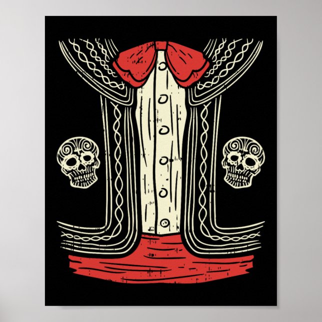 Affiche Costume mexicain Mariachi Halloween Costume mexica (Devant)