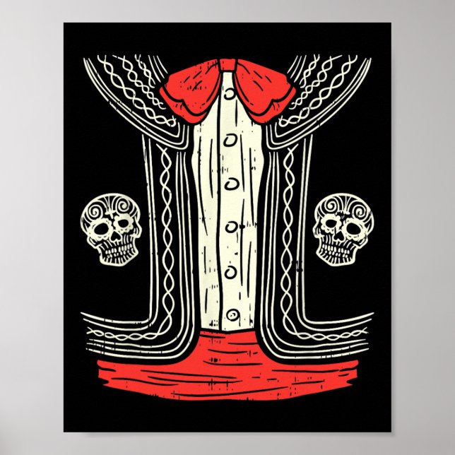 Affiche Costume mexicain Mariachi Halloween Costume mexica (Devant)