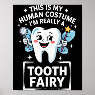Affiche Costume mignon de fée des dents pour hommes femmes