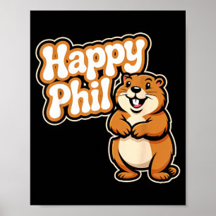 Affiche Costume mignon de Punxy Phils pour la journée de l
