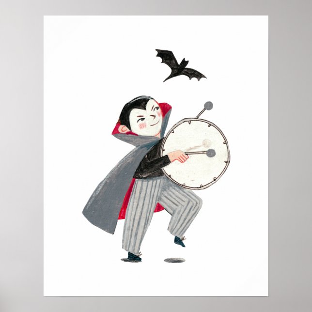 Affiche Costume mignon d'Halloween pour enfants défilé de  (Devant)