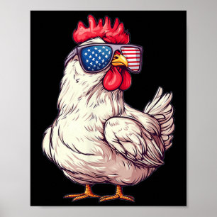 Affiche Costume Patriotique Sungles Poulet Pour Garçons Et