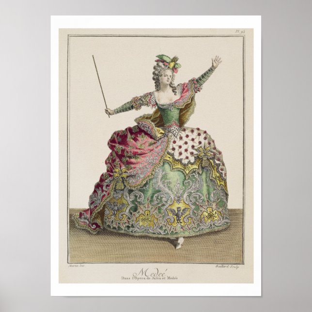 Affiche Costume pour Medea dans l'opéra 'Jason and Medea', (Devant)