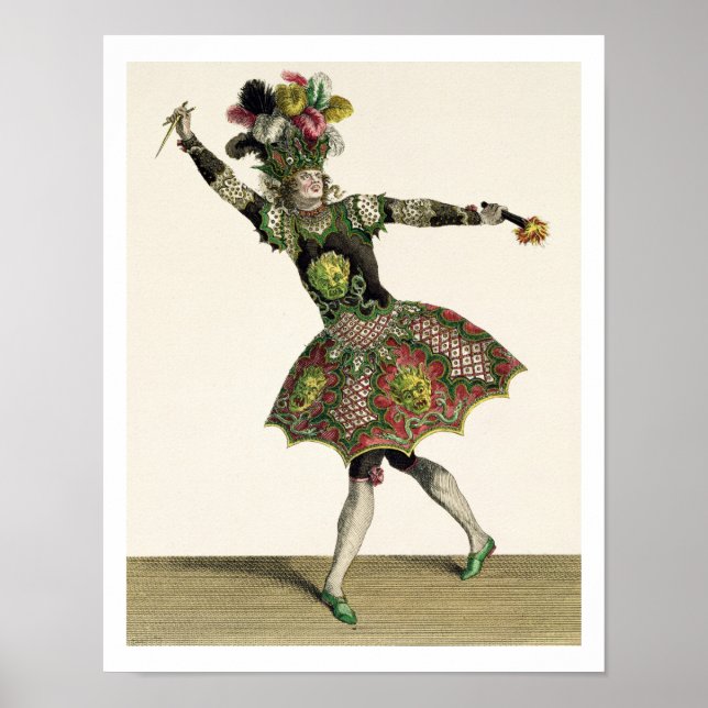 Affiche Costume pour un démon dans 'Armide', 'Psyche' et s (Devant)