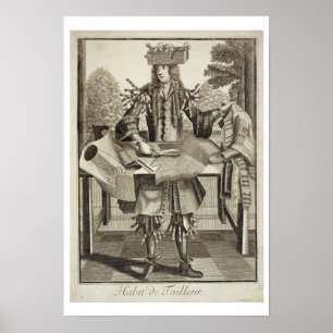 Affiche Costume pour un Tailor, pub. par Gerard Valck (165