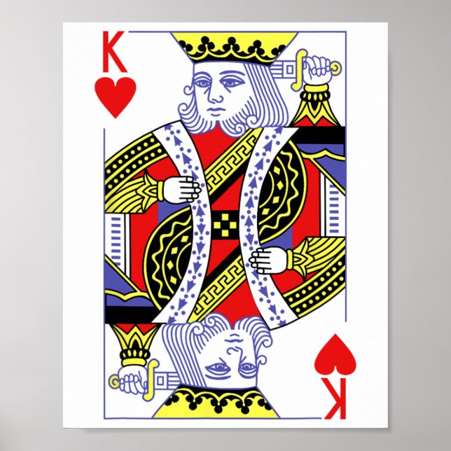 Affiche Costume Roi des Coeurs Royal Flush Halloween Playi (Devant)