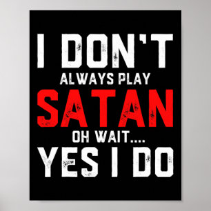Affiche Costume Satan Diable Costume Halloween Satan