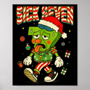 Affiche Costume Sick Seven 67 Noël drôle Santa Hommes Ki
