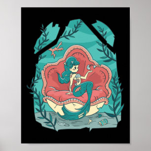 Affiche Costume sous-marin déplaisant Halloween Nymphe de