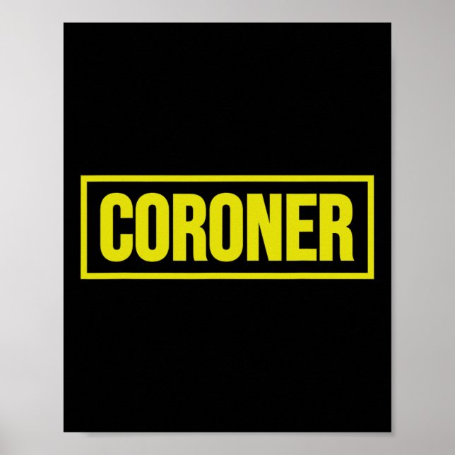 Affiche Costume uniforme coroner Halloween (Devant)