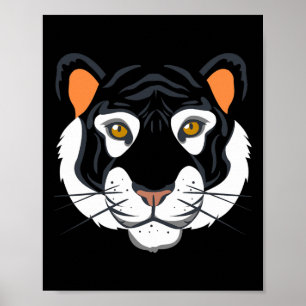 Affiche Costume visage tigre Halloween Faire semblant d'êt