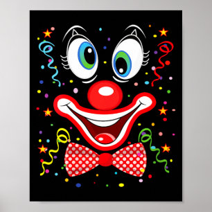 Affiche Costumes de clown drôles pour femmes pour carnaval