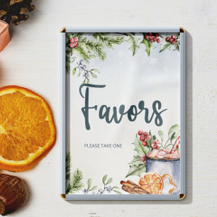 Affiche Cosy Coca chaud hiver Coca Baby shower neigeux Fav