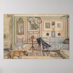 Affiche Cosy Corner par Carl Larsson