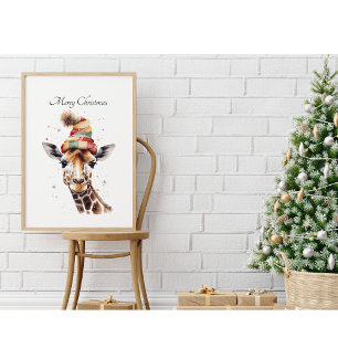 Affiche Cosy Safari Noël, personnalisé