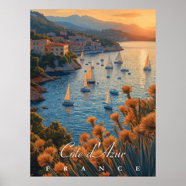 Affiche Côte d’Azur, France (Devant)